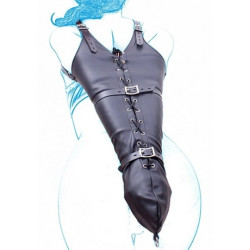 KinkHarness Camisole Strict Leather Fastens